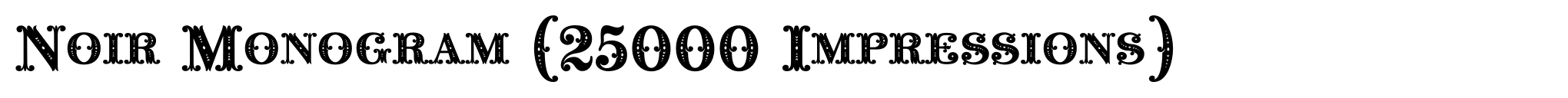 Noir Monogram (25000 Impressions) image